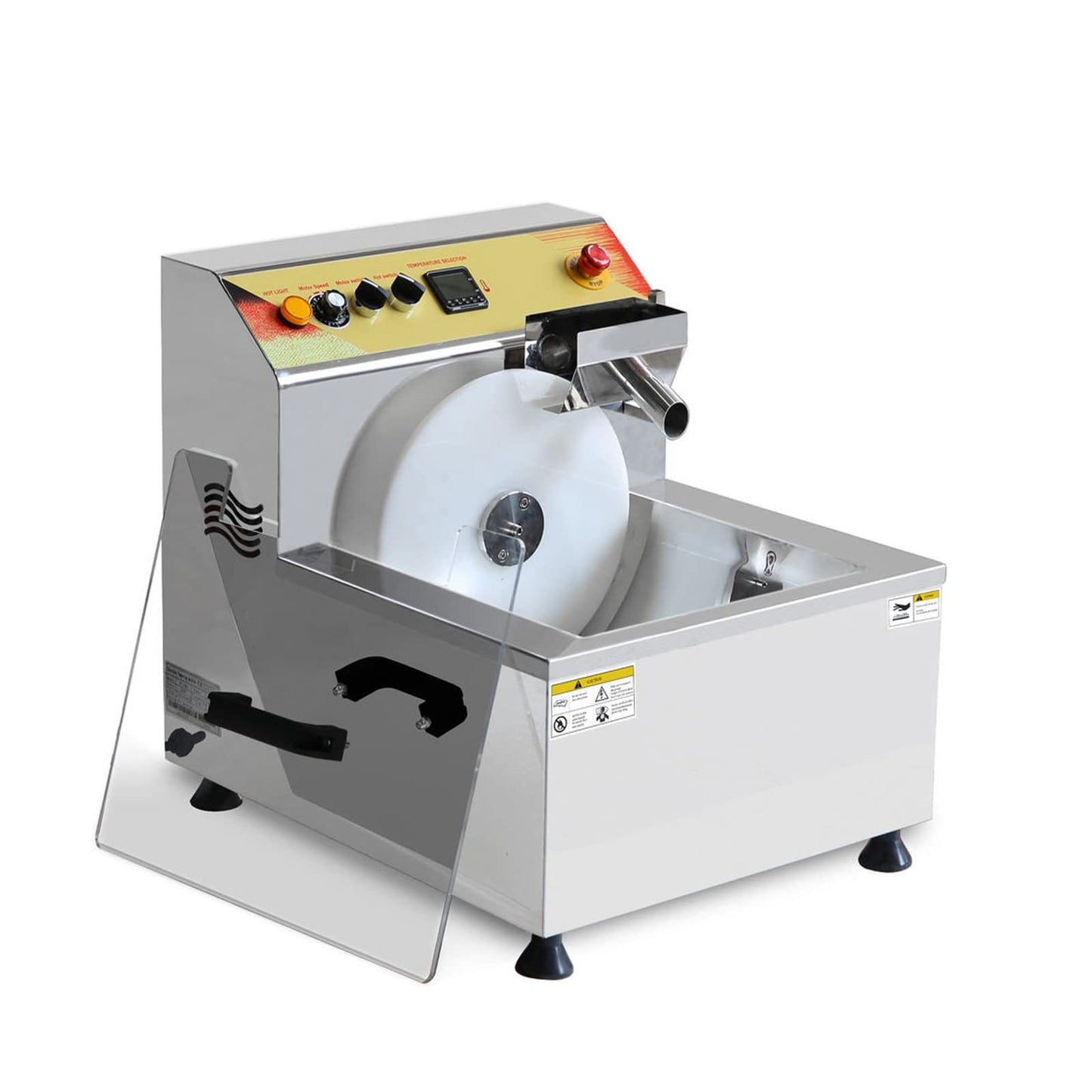 Koalalko Commercial Chocolate Fountain Machine Chocolate Melting Tempering Machine Commercial Hot Chocolate Heater 1200W 12.4L 110V Vibration 8kg/batch