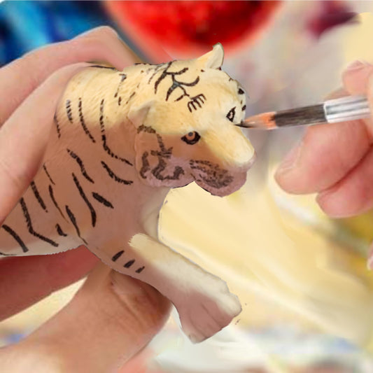 RUSON 12 Pcs Realistic Jungle Animal Figurines, Safari Animals Figures Toys Cake Topper Plastic African Wild Zoo Animals Playset Party Supplies for Kids Toddlers