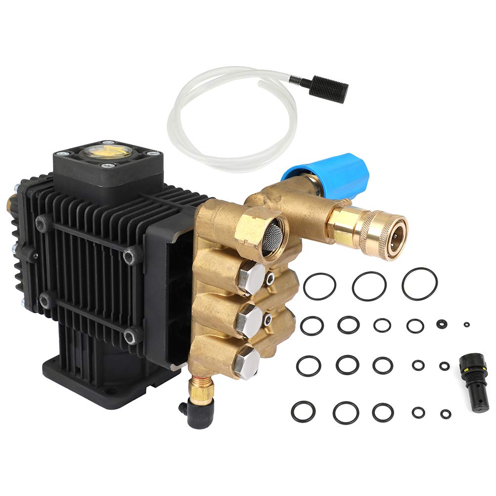 OCPTY Pressure Washer- Triplex Pump - 3/4 Shaft - 2200-3000 PSI - 3.3 GPM - Replacement Power Washer Pump - (2200-3000 PSI Horizontal) General AR For 5.5hp/6.5hp/7hp