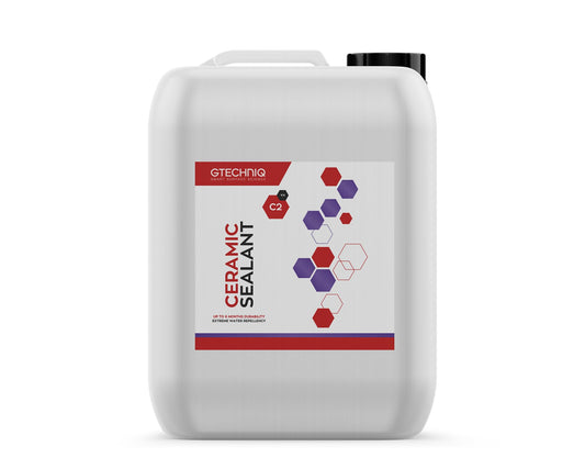 Gtechniq C2 Ceramic Sealant for Cars, 169 fl oz | Protects Paintwork, Trim, Tires and Windows, Extreme Dirt Repellent, High Shine, UV Protection, Enhances Water-Repellence, Easy to Apply