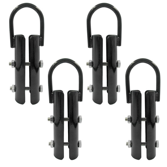 Forellfit 1.5” Climbing Rope Clamp，4PCS Rope Climb Clasp Workout Rig Attachment Hook for Rope Climbing Garage Gym Fitness Equipment Strength Training Home Indoor Safety