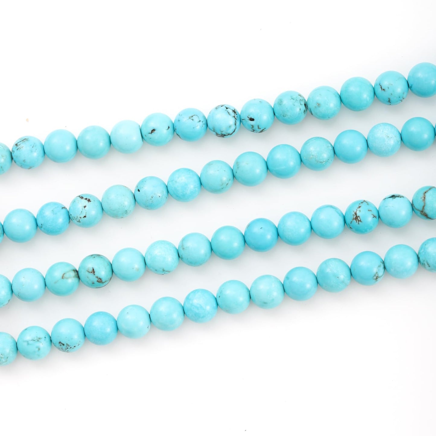 10mm 38pcs DIY Natural Turquoise Stone Beads Round Healing Crystal Gemstone Loose Beads for Jewelry Making Handmade Bracelet Necklace