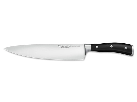 Wüsthof Classic IKON Chef's Knife, 9-Inch, Black