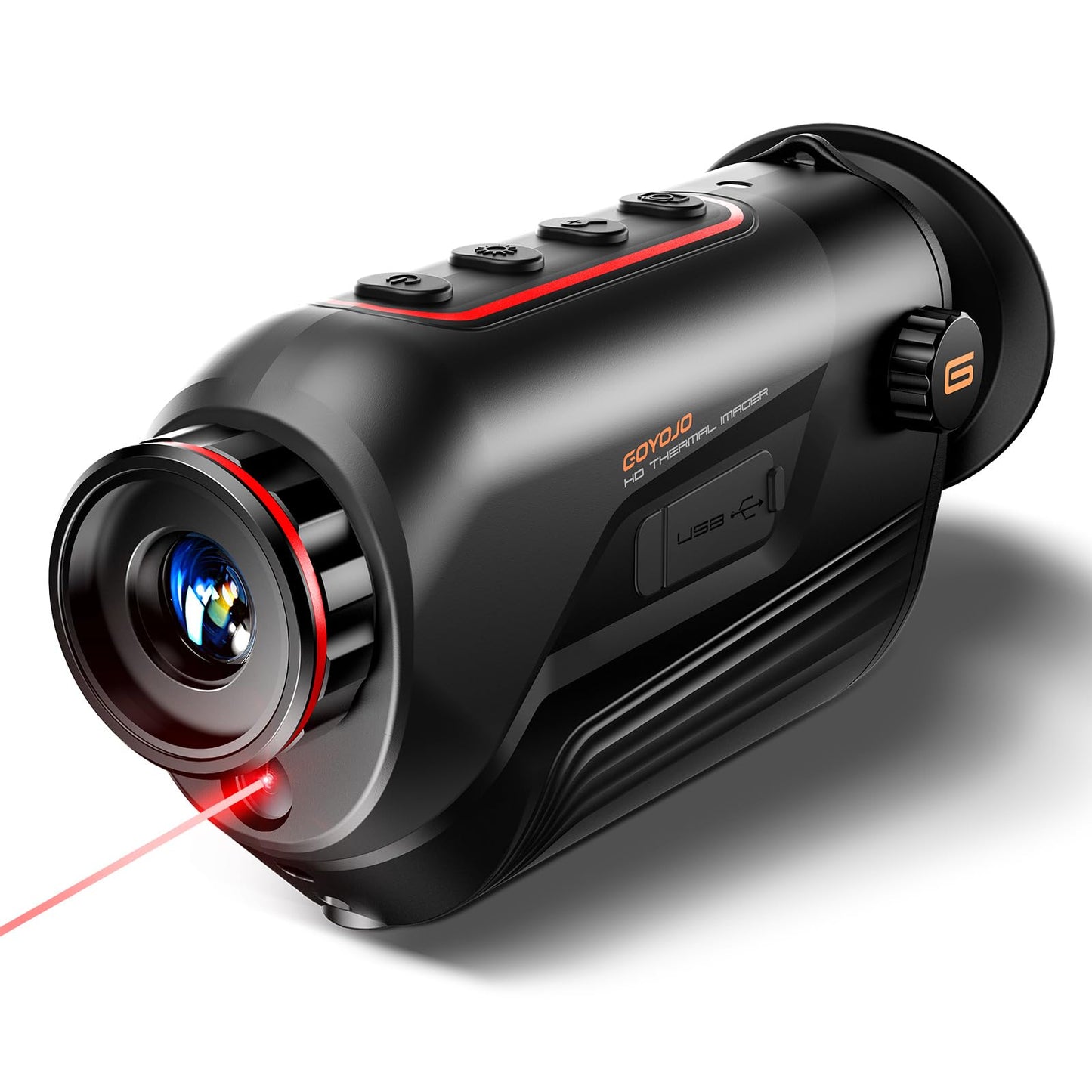 GOYOJO G210 Thermal Monocular, 256x192 (25 Hz) Thermal Imaging Monoscope Camera for Adults, 10mm Focal Lens Vision Goggles Thermal Scopes for Night Hunting Camping