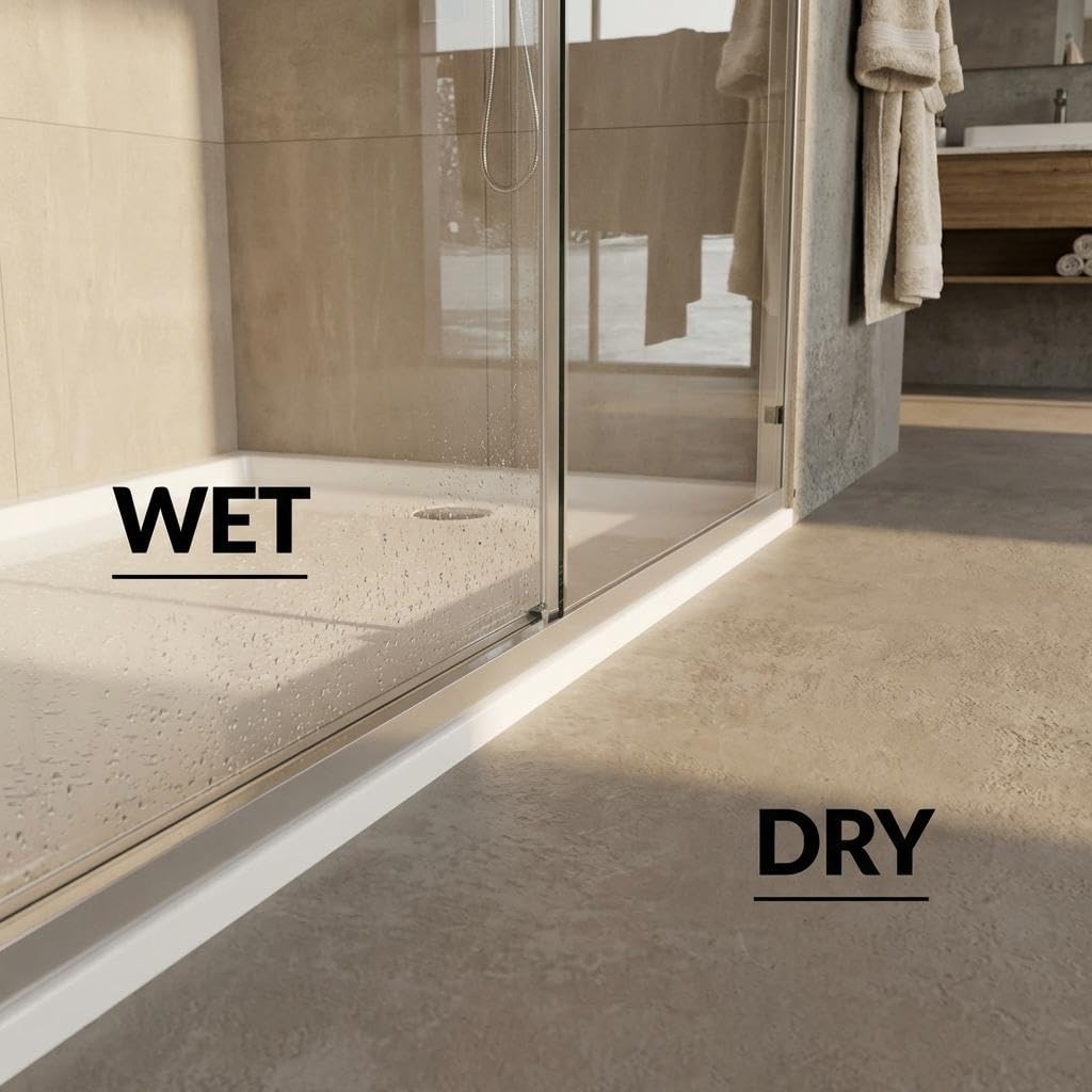 Sliding Shower Door, Aluminum Alloy Frame with 44-48" Adjustable Width x 72" Height, Features Double 6mm (1/4") Tempered Glass Panels, Brushed Nickel Square Track, Space-Saving Bypass Design