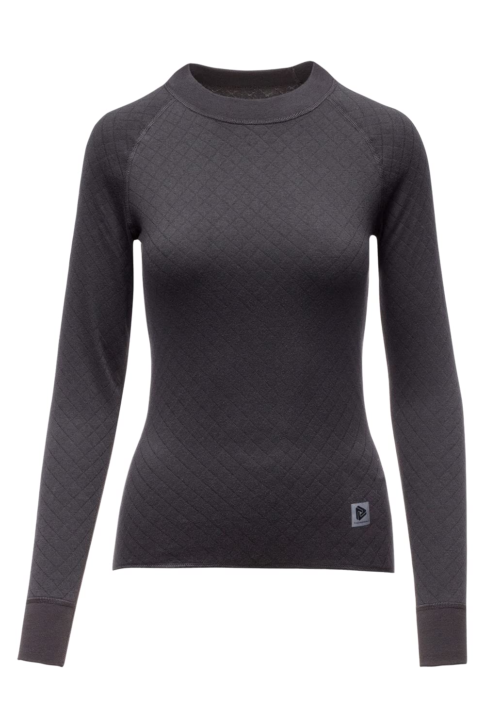 Thermowave 3in1 Merino Wool Women's Base Layer - Thermal Shirts for Women - Merino Wool Underwear Long Sleeve 330 GSM Quick Dry Extra Warm, Anthracite, S