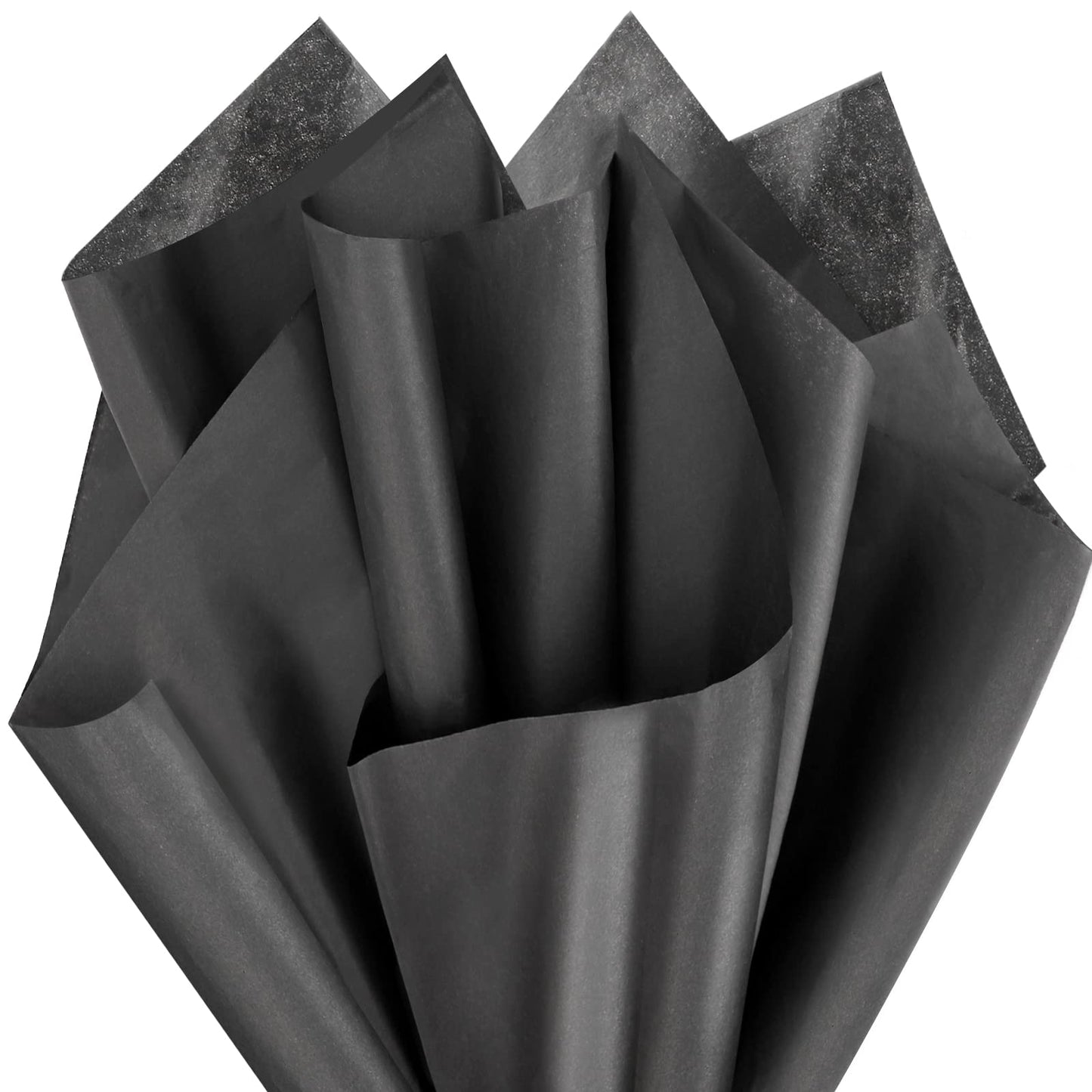 EUSOAR Black Wrapping Tissue Paper, 20x30 inches 50pcs Halloween Present Packing Tissue Paper Bulk, Pom Pom Crafts, for DIY Crafts Decorative Art Crafts Birthday Party Festival
