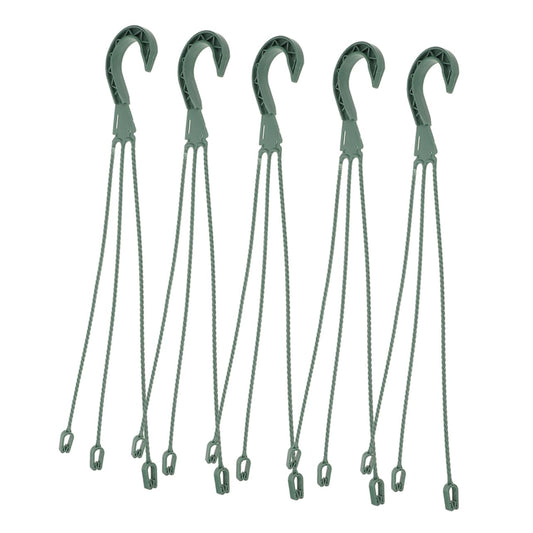 BESPORTBLE 5Pcs Hanging Planters Hooks Set Stylish Wire Flower Pot Hangers for Indoor and Outdoor Use Space Saving Plant Chains for Succulents and Plants