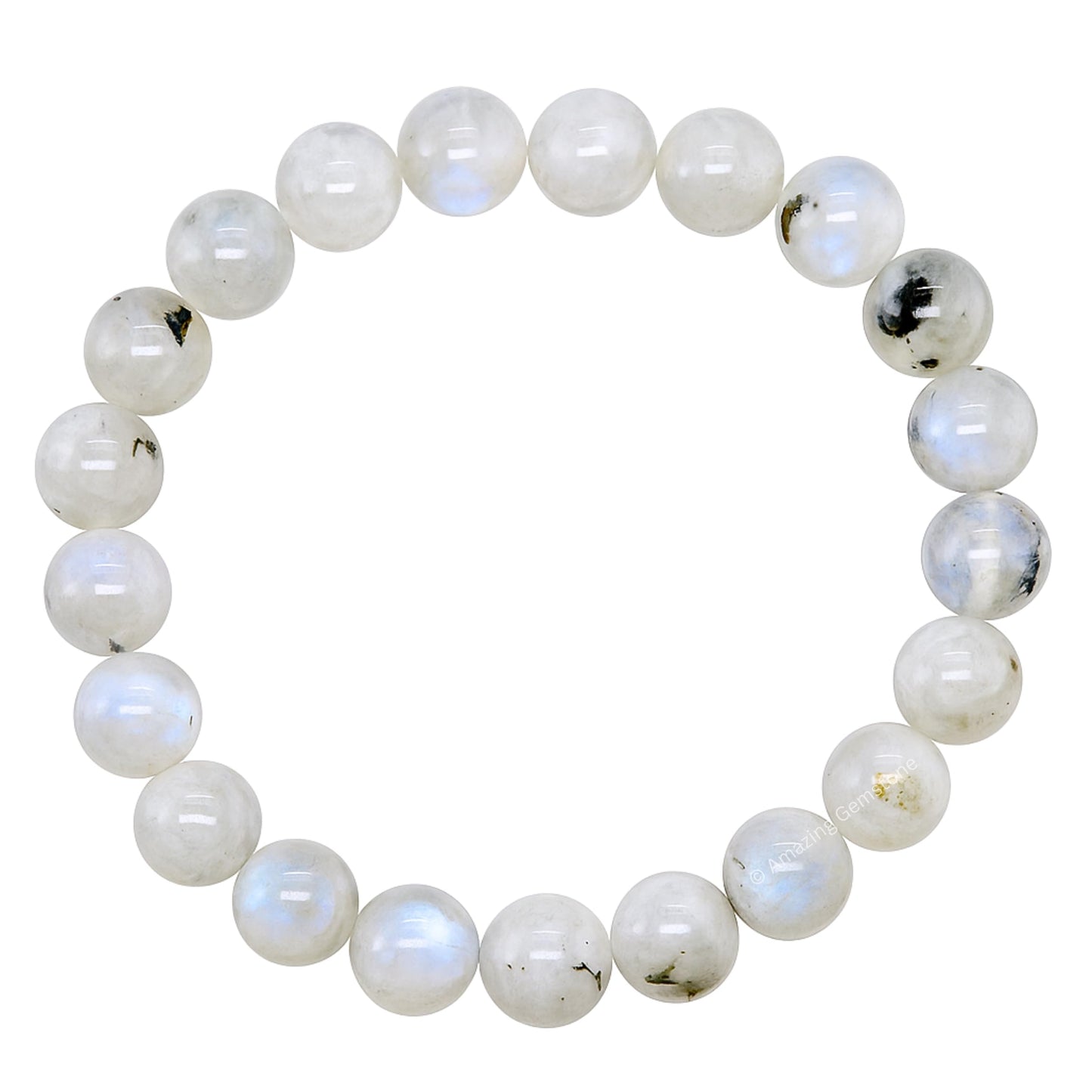 Amazing Gemstone Crystal Bracelet for Women Men's Gifts - Protection Healing Crystal Bracelet - 8mm Gemstone Beaded Stretchable Bracelet Pulseras Para Hombres Mujer Stocking Stuffers Mothers Day Gift (Rainbow Moonstone)