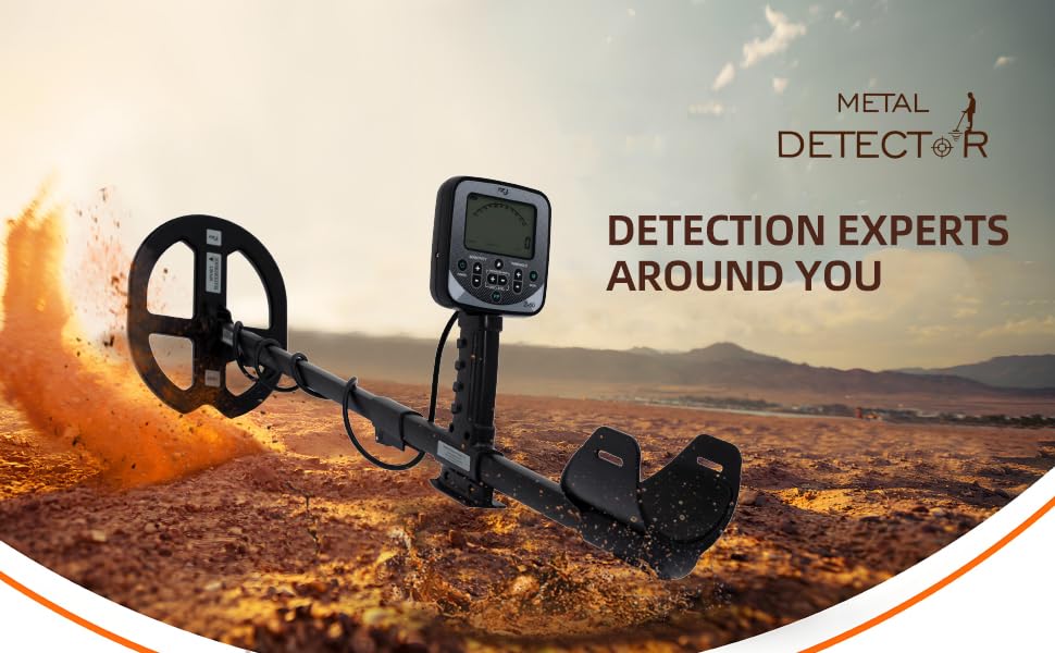 Professional Metal Detector for Adults - High Precision LCD Display, Waterproof, 5 Working Modes, Adjustable Aluminum Alloy Stem, for Gold, Silver, Treasure Hunting, Gardening, Outdoor Exploration