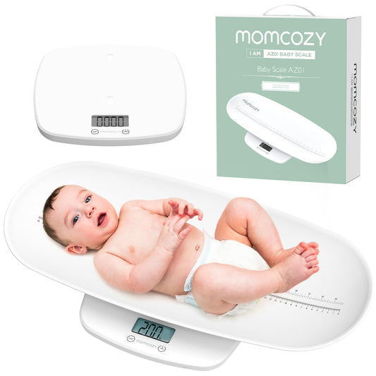 Momcozy Multi-Functional Baby Scale for Toddler, Children, Pet, Adult, Removable Scales for Body Weight & Height Measurement, Perspectives Switch, 5 Units, Digital LED Screen, Auto-Off, Up to 330lb