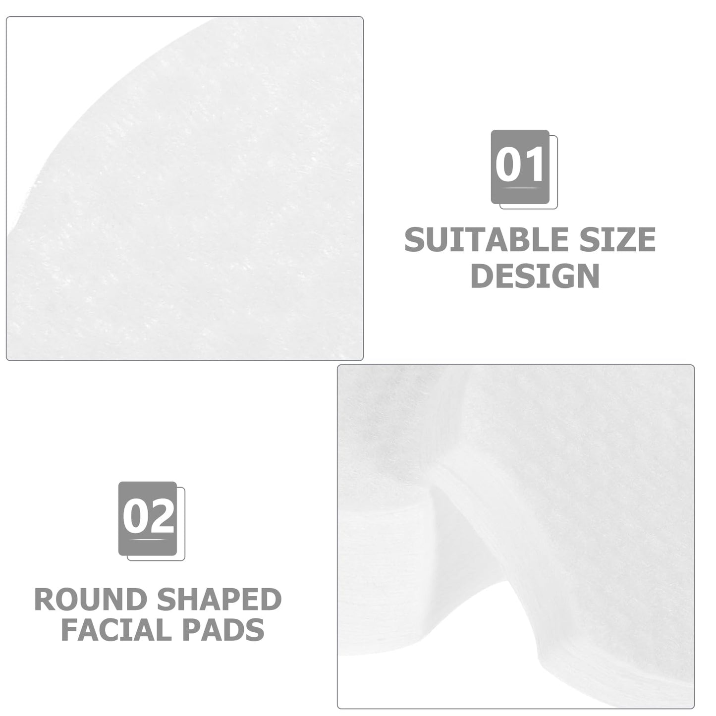 Beavorty 600pcs Pearl Pattern Makeup Remover Cotton Comfortable Cosmetic Pads Cotton Pad Makeup Caboodle Wipes Skin-Friendly Makeup Pads Clean White Travel Non-Woven Mat Non-Woven Fabric