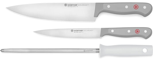 WÜSTHOF Gourmet Grey 3-Pc Chef's Essentials Set