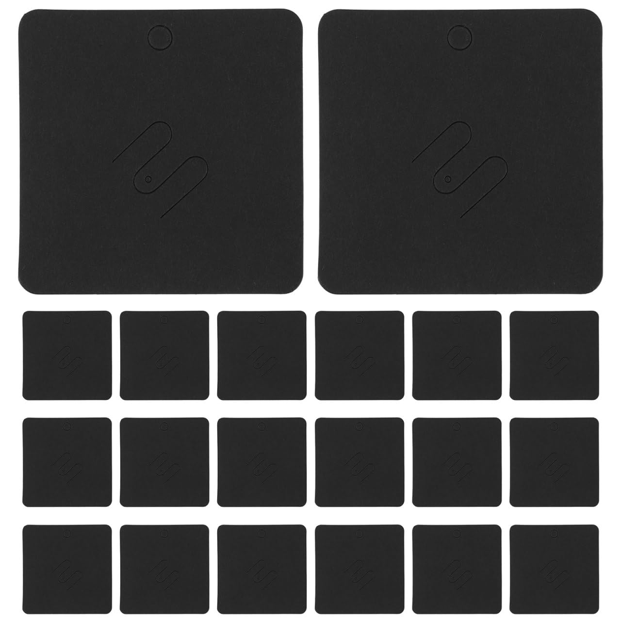 Yardwe Brooch Pin Display Cards 100Pcs Wear-Resistant Jewelry Holder Cards 2.75X2.75 Inch for Brooch Pin Display and Trinket Presentation in Jewelry Stores and Markets