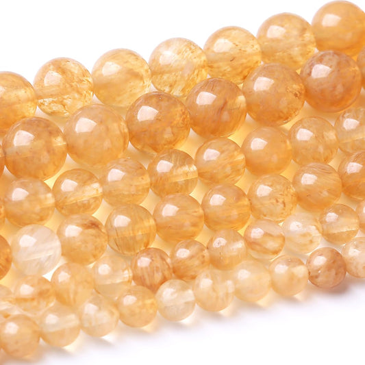 48PCS 8MM Tea Watermenlon Stone Beads Energy Healing Beads for DIY Jewelry Bracelet Necklace Making for Jewelry Making 15Inch