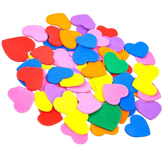 400 Pcs Foam Heart Stickers Self Adhesive Valentine's Day Heart Stickers Greeting Card Stickers for Scrapbooking Art Craft