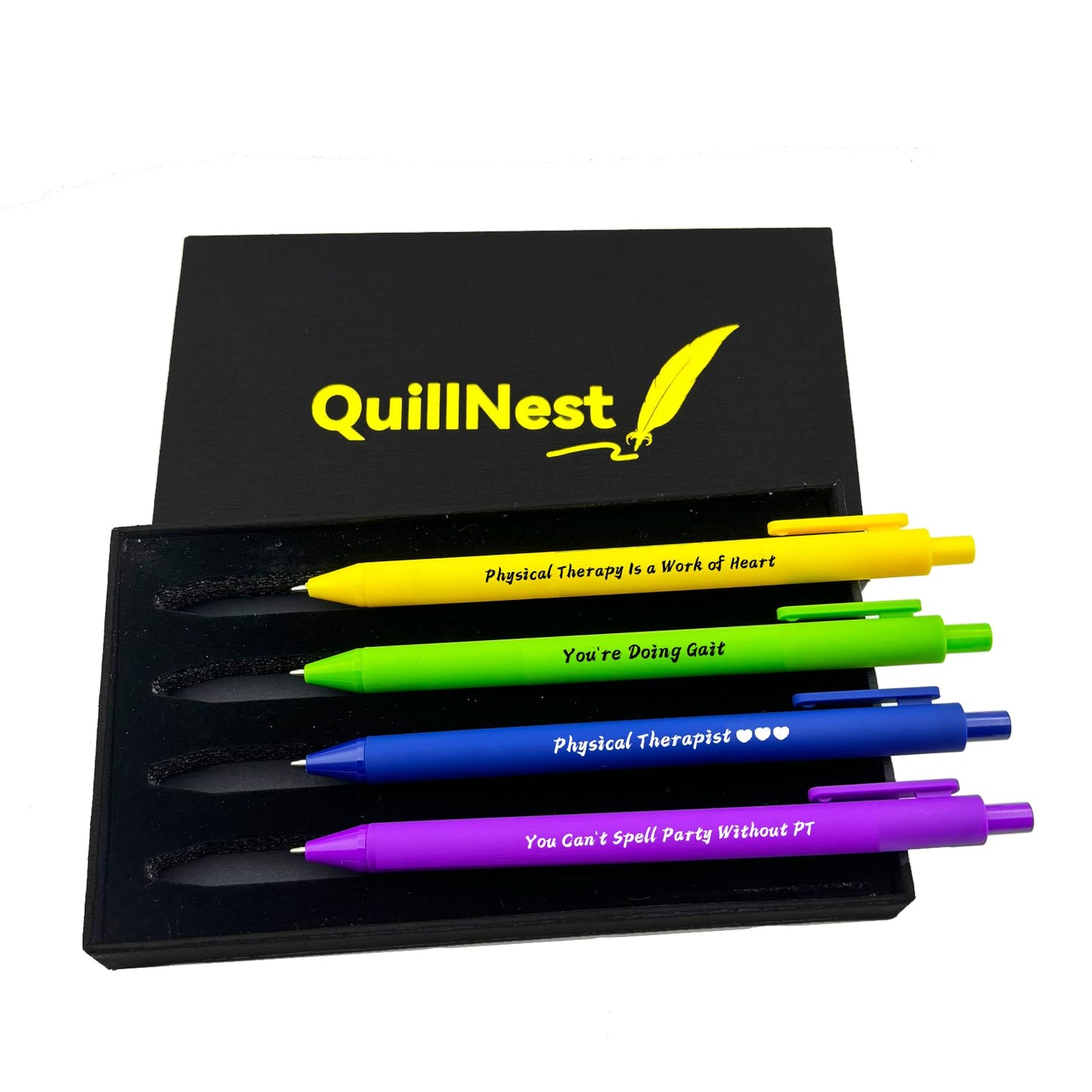 Physical Therapy Gifts for Therapist Teacher Ballpoint Pen Set of 4 Physical Therapist Gift for Women Men Christmas Presents for Therapists Assistant PTA Physiotherapist PT Appreciation Present