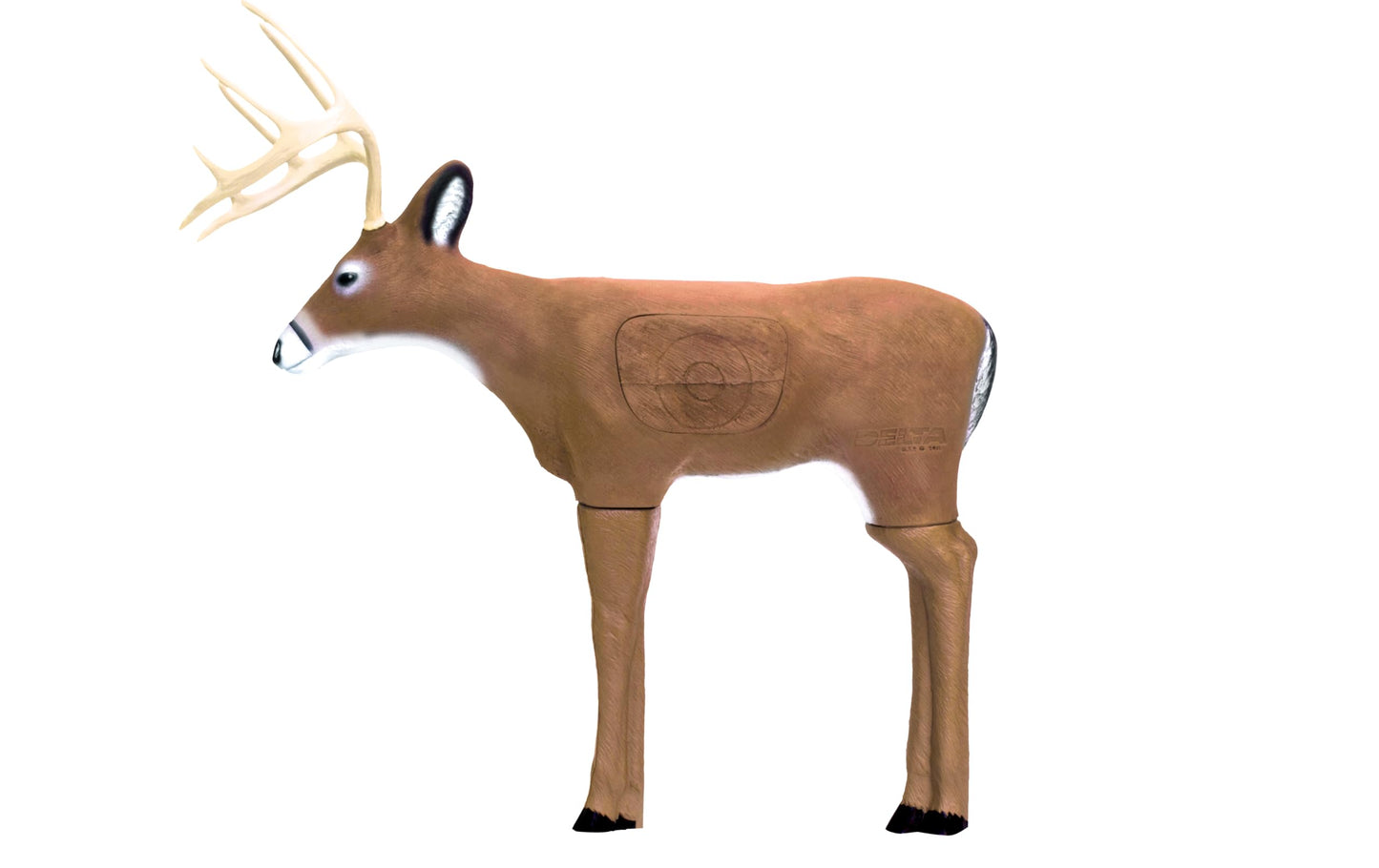 Delta McKenzie Intruder 3D Deer Archery Target - Broadhead Compatible Self-Healing Foam with Replaceable Vital Core - Outdoor Bowhunting Practice Target for Compound Bows & Crossbows (350 FPS Rated)