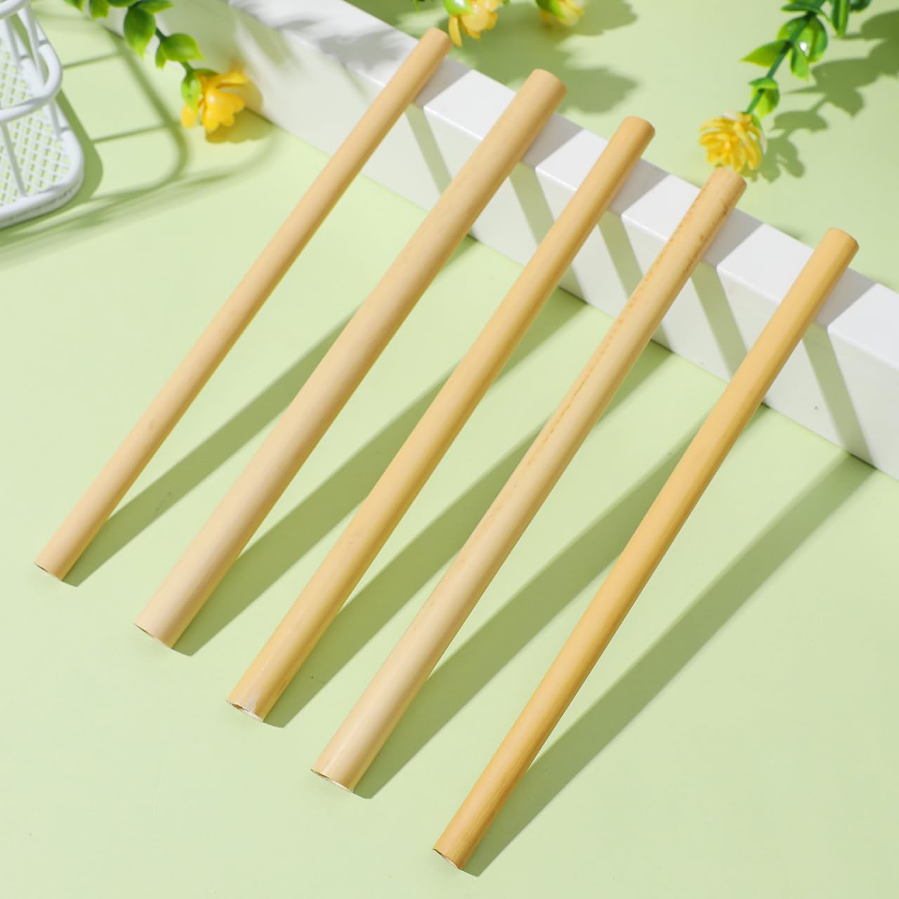 Mipcase Natural Reed Bee Tubes 200 Pack Mason Bee House Tubes Replacement Nest Liners for Pollination Breeding and Beekeeping Supplies 5.90In Length