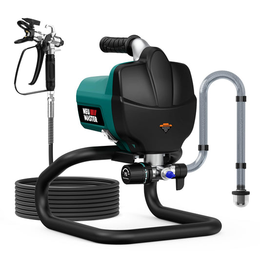 NEU MASTER Airless Paint Sprayer - 3000 PSI Thinning-Free, Quick Spray Paint Gun with Spray Tips for House Painting, Home Interior & Exterior, Cabinets, Furniture, Trim
