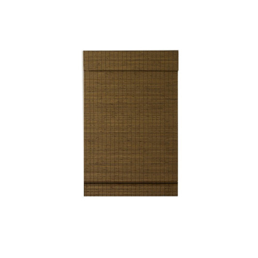 Radiance Custom Cut-to-Width Cordless Maple Cape Cod Flatweave Roman Shade with Valance, 36 inches Wide x 64 inches Long