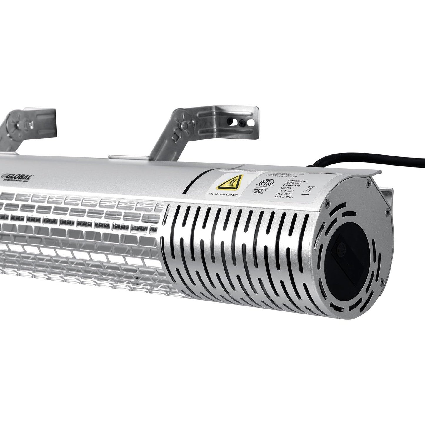 Global Industrial Infrared Patio Heater W/Remote Control, Wall/Ceiling Mount, 1500W, 120V