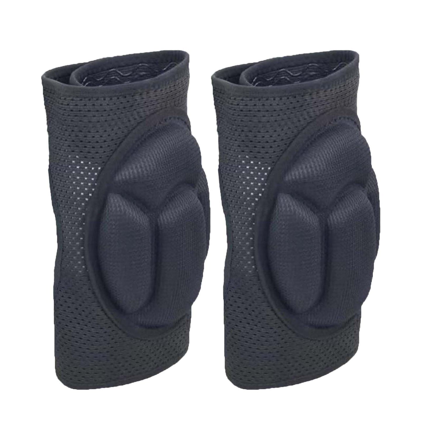 JYBTAA Knee Pads for Men Women Work, Gardening Kneeling Pad for Cleaning Floors, Cushion Kneepads for Flooring Crawling Painting Weeding, Concrete Kneepads for Adult and Elderly, Black M (1 pair)