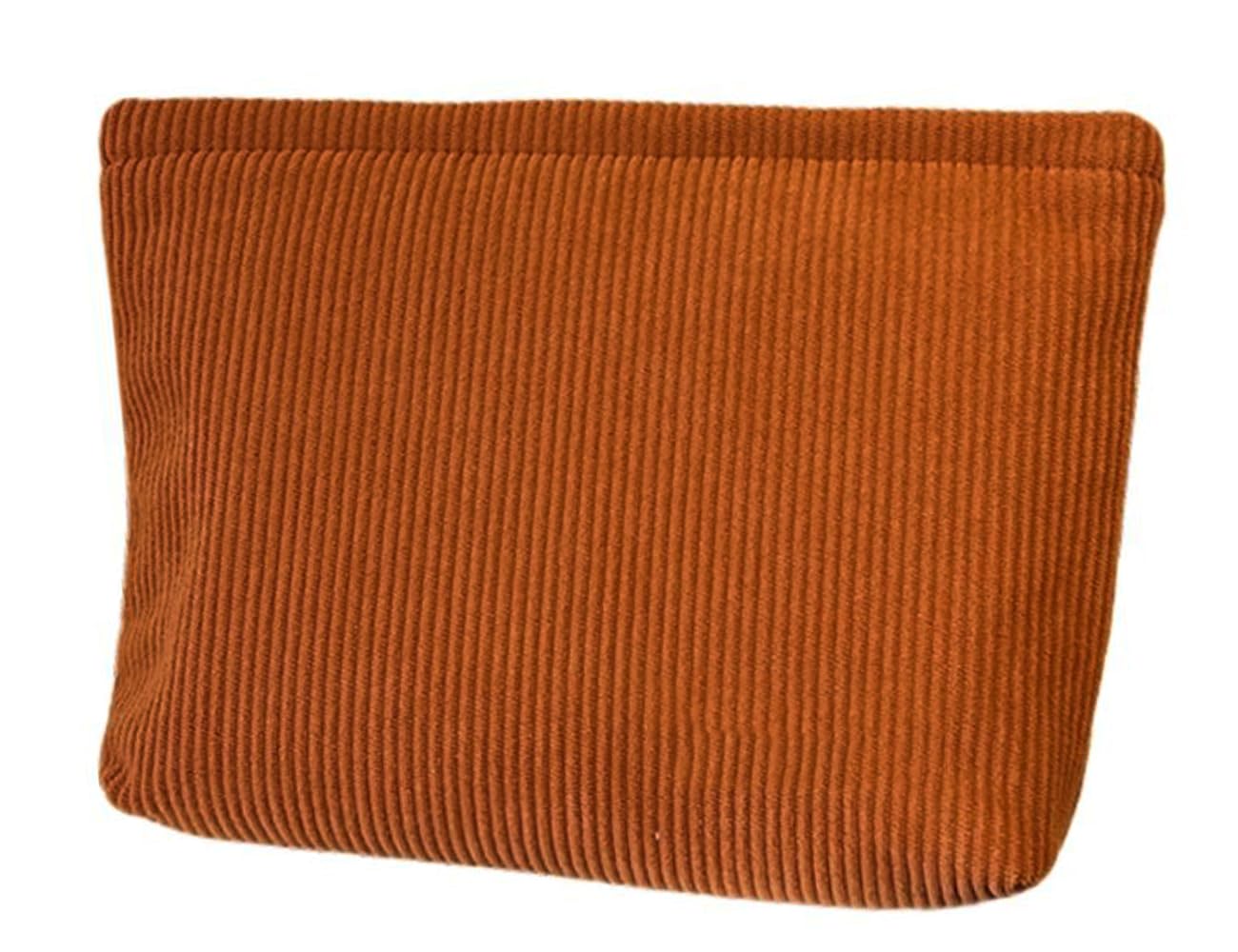 Cosmetic Bags for Women Makeup Bag Large Capacity Purse Travel Toiletry Zipper Storage Pouch Make up Brushes Organizer for Gifts (Corduroy, Khaki)