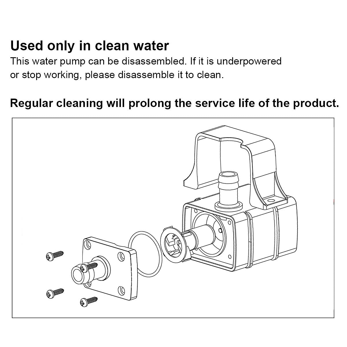 MOUNTAIN_ARK 2 Pack DC 12V Mini Submersible Water Pump 63 GPH for Aquarium, Fish Tank, Hydroponic, Fountain, Water Feature