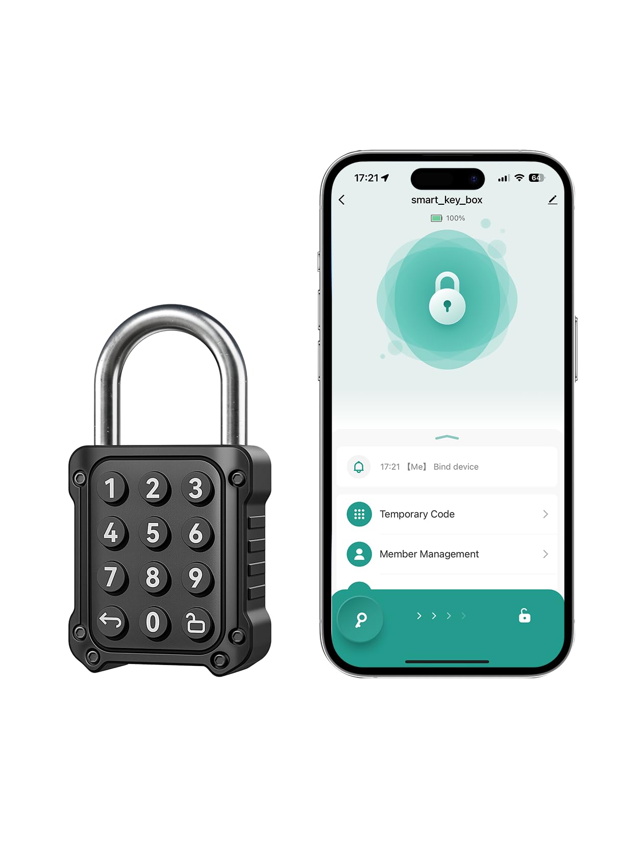 NexusLab Combination Lock, Locker Lock & Gym Locker Lock with TUYA App, High-Security, IP67 Rated, Zinc Alloy Anti-Corrosion, Perfect for Gym/School Locker, Privacy Safe