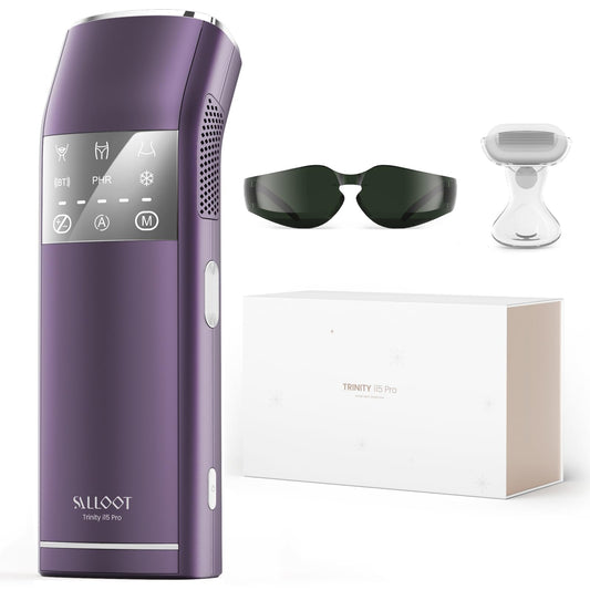 IPL Laser Hair Removal for Women and Men, 27J 4-Pulse Mode for Ingrown & Coarse Hair, Dual Lights 100W, 35°F Ice-Cooling Painless Permanent Hair Removal for Sensitive Skin, Bikini, Face, Body
