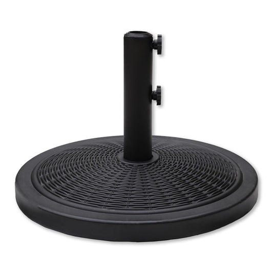 C-Hopetree 33 lb Heavy Duty Round Patio Base Stand for Outdoor Market Table Umbrella, Black