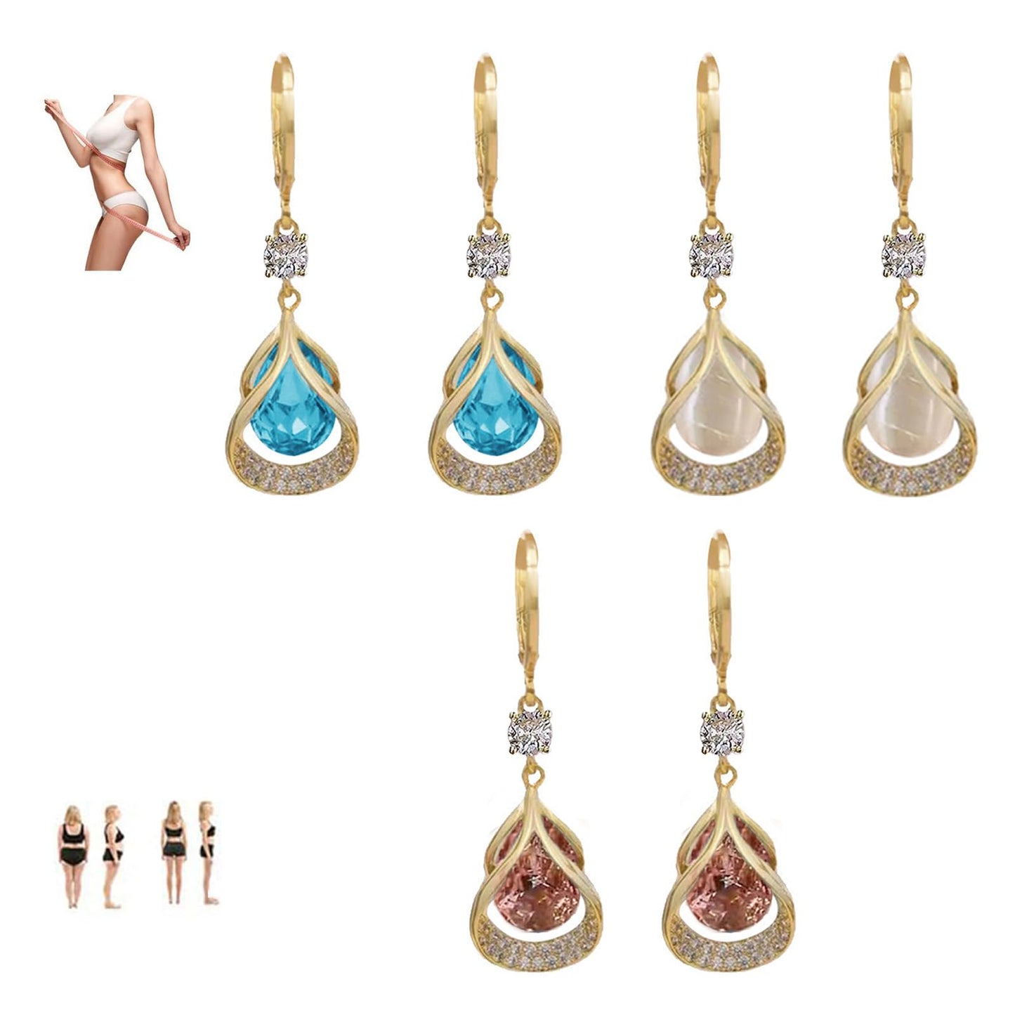 Lymphatic Earrings for Women Silver Zircon Hoop Huggie Earrings Dainty Fashion Jewelry Gifts