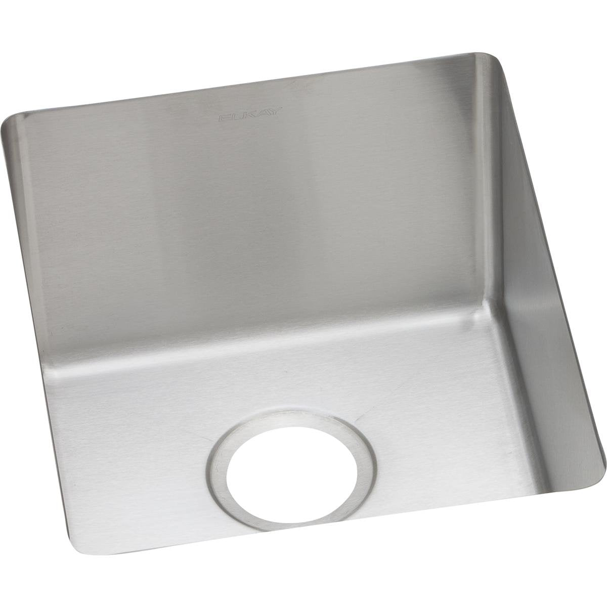 Elkay EFRU131610T Crosstown Single Bowl Undermount Stainless Steel Kitchen Sink, Polished Satin,16 x 19 x 10