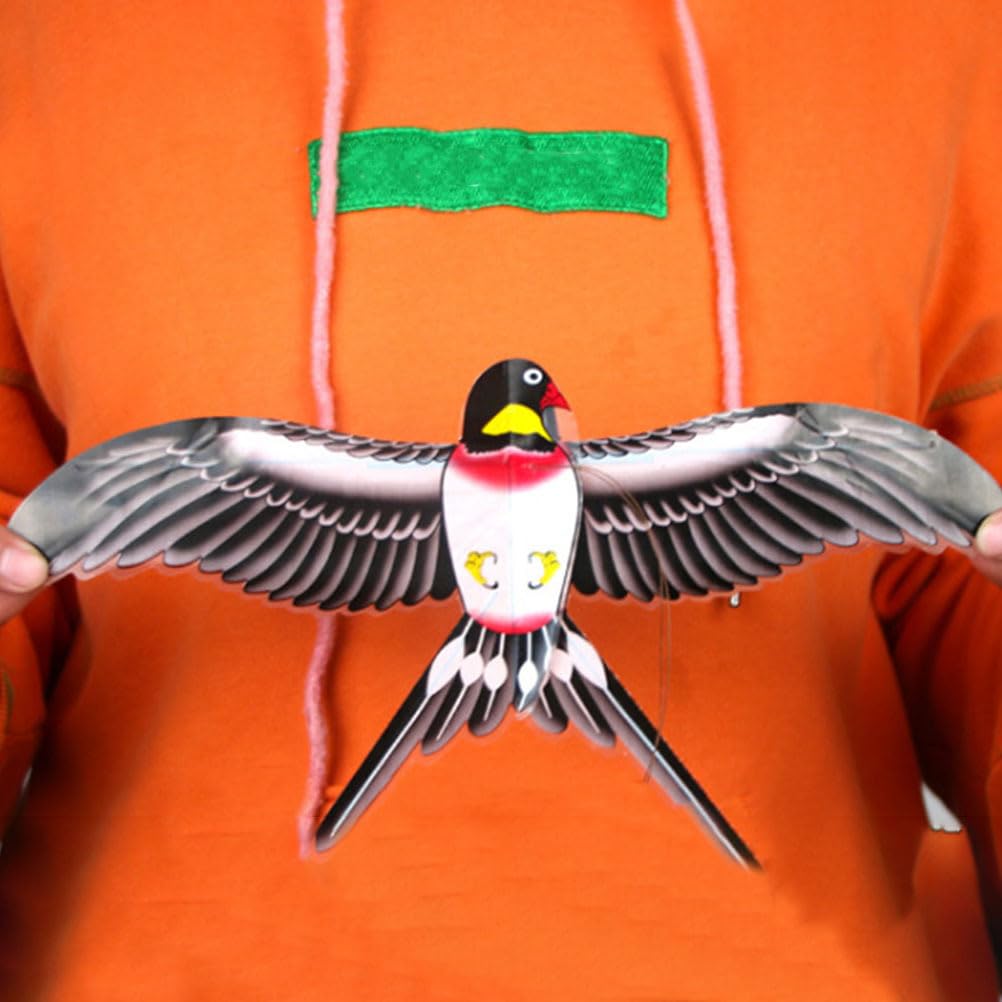 Gogogmee Swallow Bird Kite with Fishing Pole Easy to Fly Lightweight Outdoor Kids Kite for Family Fun and Play