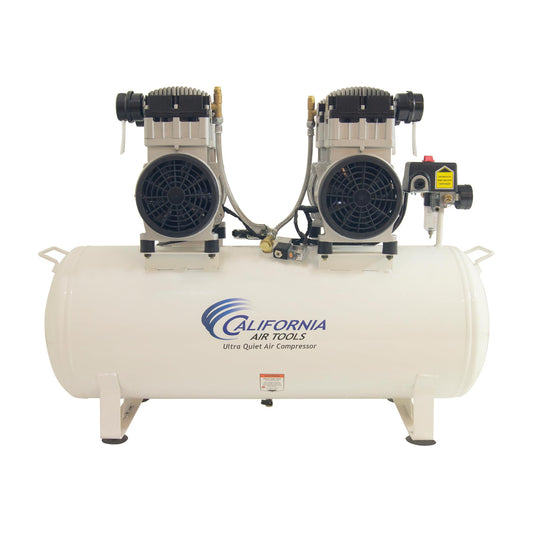 California Air Tools 20040C Powerful 4.0 HP Ultra Quiet and Oil-Free Air Compressor, 20 Gallon Tank, 75 dB Noise Level, White, 220v 60hz