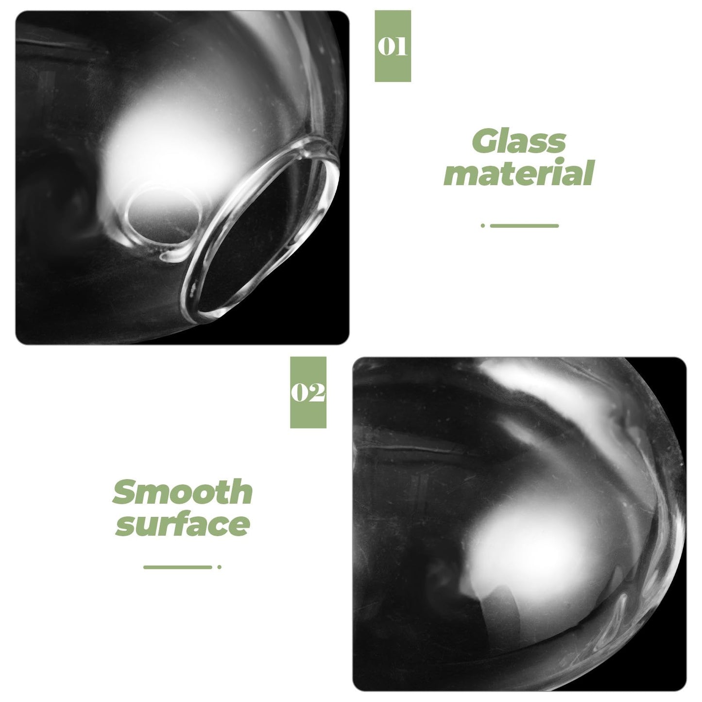 GALPADA Wall Hanging Hydroponic Glass Terrarium Planter Vase Flat Glass Plant Pot for Indoor Home Décor, Single Piece