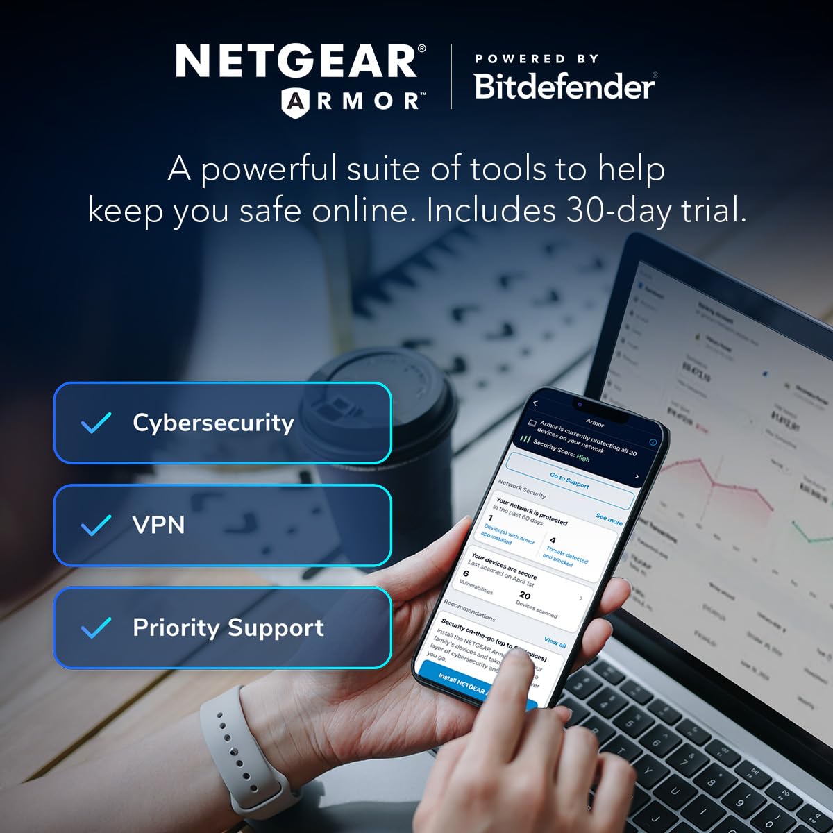 NETGEAR Orbi 360 Series Dual-Band WiFi 7 Mesh Network System for Home (RBE363) – Wireless Router + 2 Extenders, Security Features, 5 Gbps, Covers 6,000 sq.ft., 70 Devices, 2.5GB Internet Port, BE5000