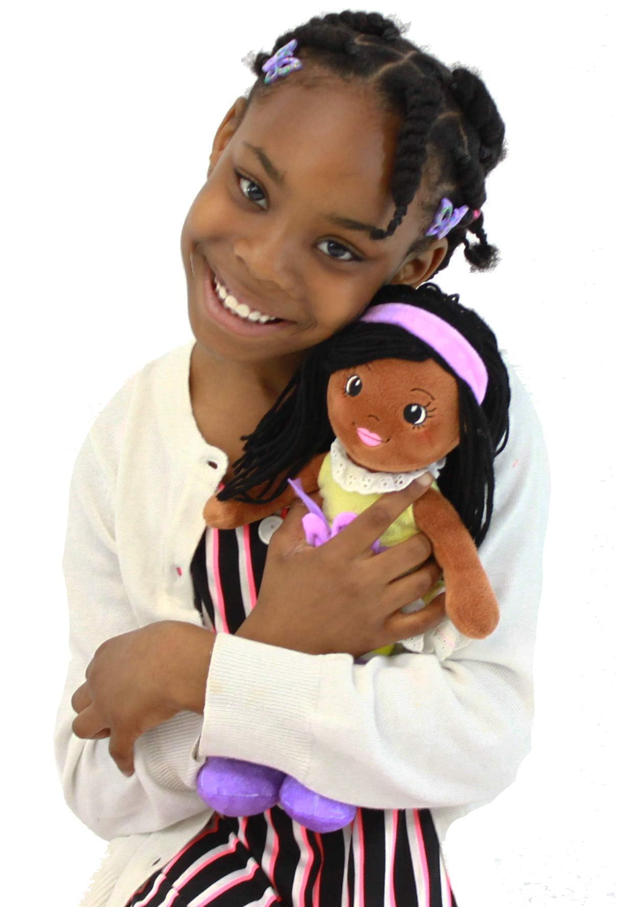 Playtime by Eimmie 14" Soft Baby Doll for Girls (Kaylie) - Plush Rag Doll for Toddlers & Infants, Washable Stuffed Toy with Sensory Fabric Body - Great for Baby Showers, Birthdays & Special Occasions