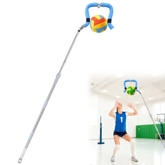 Cagaloi Volleyball Training System, Retractable Height 63-78 Inch, Spike Trainer with Hook - Lightweight for Serving, Spiking & Jump Practice, Real Ball Feel for All Skill Levels - （No Ball Included）