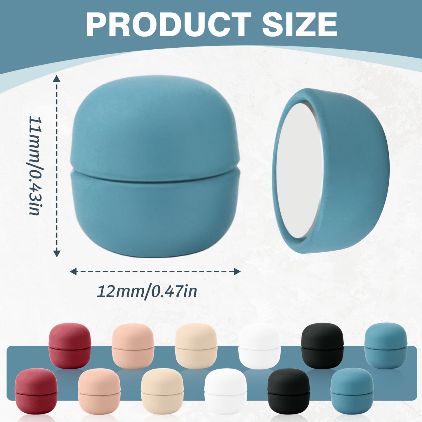 12 Pairs Hijab Magnets Strong Hijab Pins for Women Pinless Magnetic Clothing Clips for Scarf Veil Shirts Dress Muslim Islamic Gifts for Women - Round