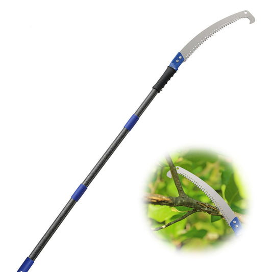 FLY HAWK Pole Saw, 120 inch Pole saws for Tree Trimming Tree Trimmer Foot Pole Pruning Saw blade Extension bar Manually use The Extension bar Saw Tree Trimming bar splicable Limb Saw and Trimmer