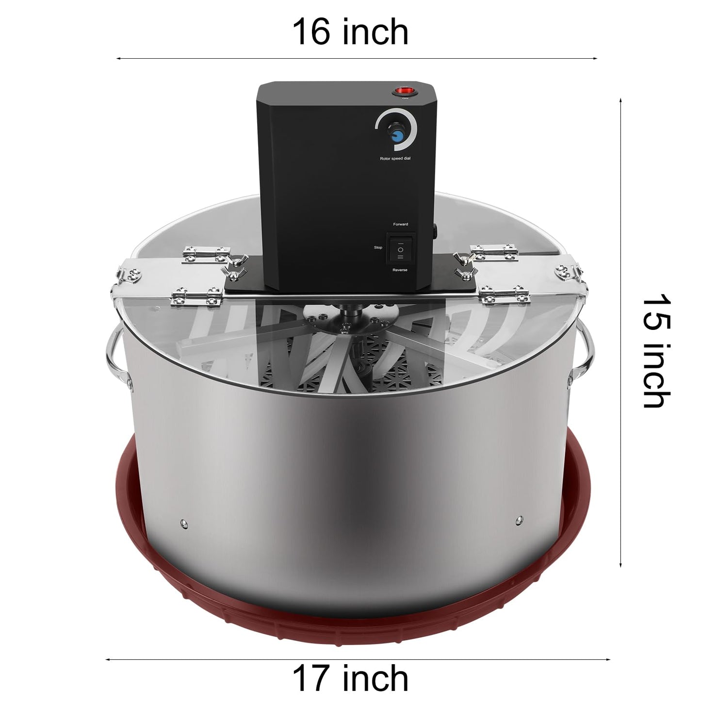 MELONFARM 16 Inch Pot-Style Electric Bud Leaf Trimmer Machine, Hydroponic Dry/Wet Trimming Reaper Bowl with Sharp Stainless Steel Blade, Automatic Spin Cutting, for Plant Bud and Flower