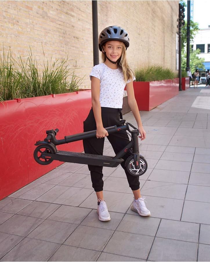 Hiboy S2 Lite Electric Scooter - 6.5" Solid Tires - Up to 10.6 Miles Long-Range & 13 MPH Portable Folding Commuting Scooter for Teens/Adults (Sakura Pink)