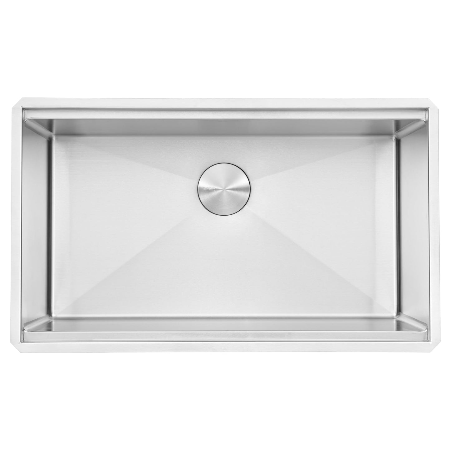 Ruvati 30-inch Round Corner Undermount 16 Gauge Stainless Steel Workstation Kitchen Sink Single Bowl – Soundproof Multifunction Chef Sink with Cutting Board & Accessories – RVH8320