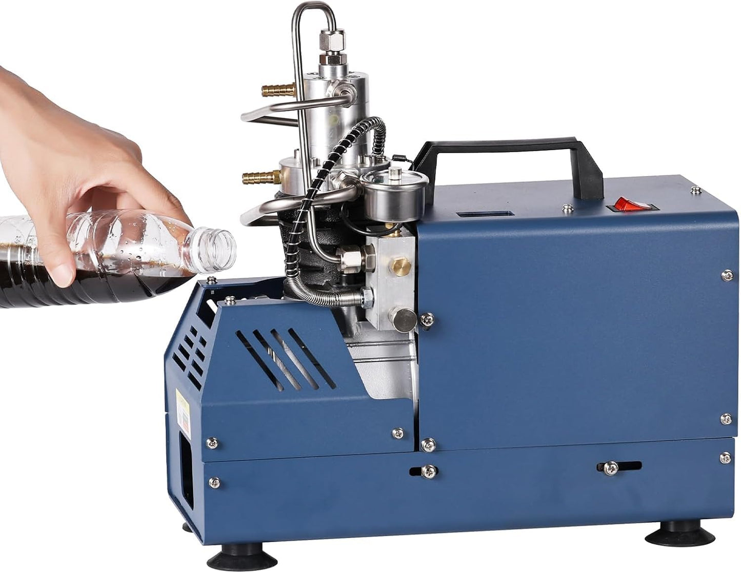 PCP air compressor, 4500 Psi / 300 bar scuba tank compressor, 110V/120V AC, PCP airgun compressor with automatic shutdown, 1800W high-pressure air pump, paintball shooting, PCP air rifle