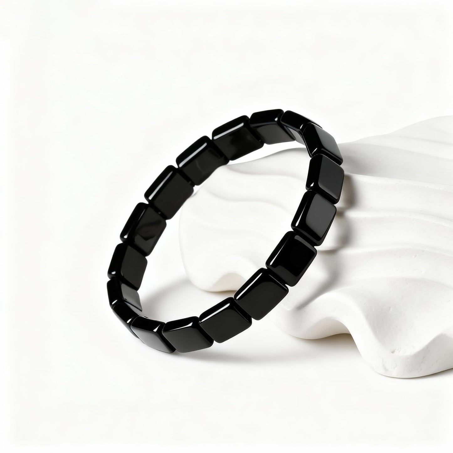 Long tiantian Hematite Bracelet Men Hemios Hematite Hemys Black Beaded Healing Energy Birthday Jewelry Gifts for Husband Brother Boyfriend
