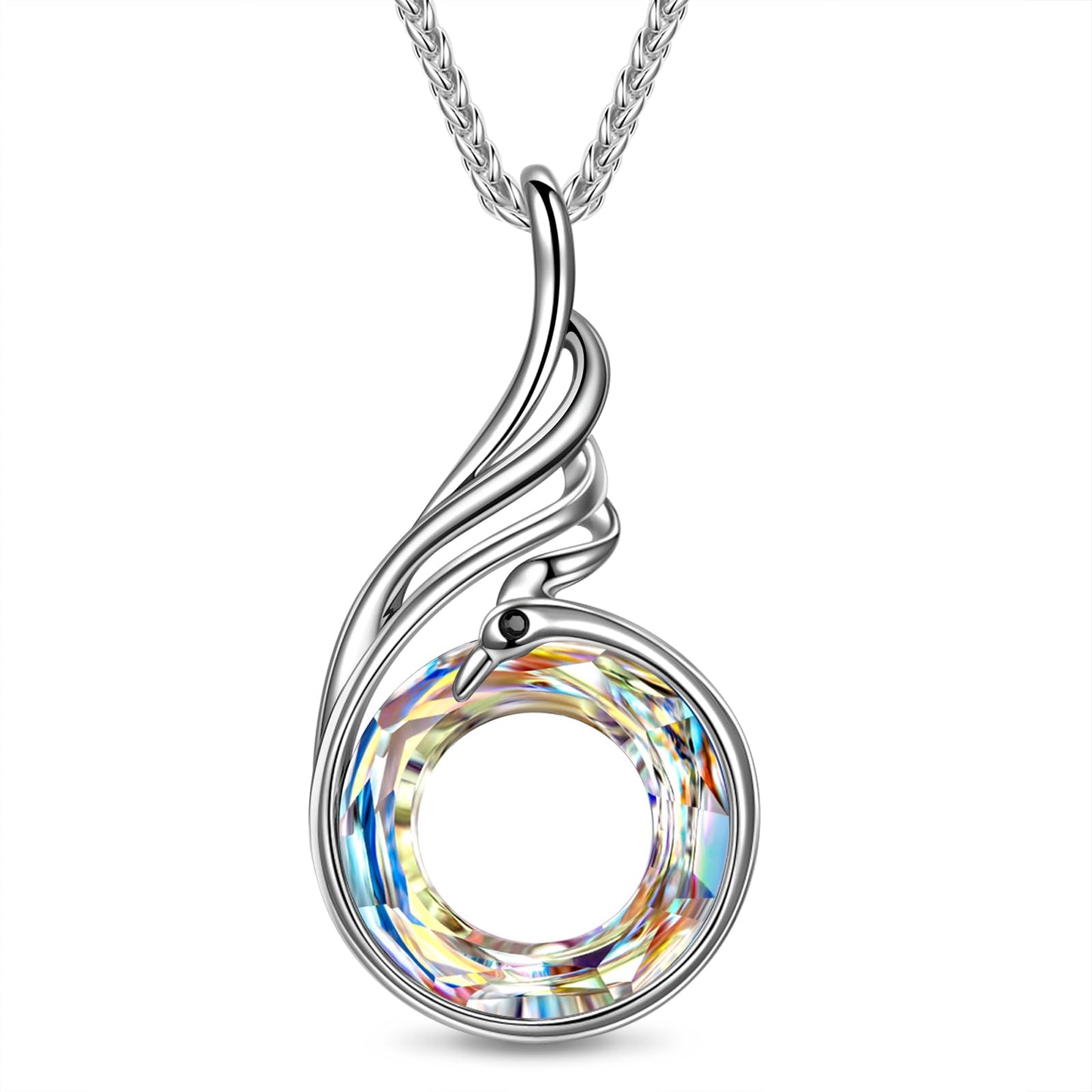 Kate Lynn Phoenix Necklaces for Men Women Pendant Necklace, Unique Birthday Gifts for Women Men, Christmas Mothers Day Gifts for Mom Wife Daughter Fathers Day Jewelry for Dad Husband, Womens Mens Crystal Jewelry