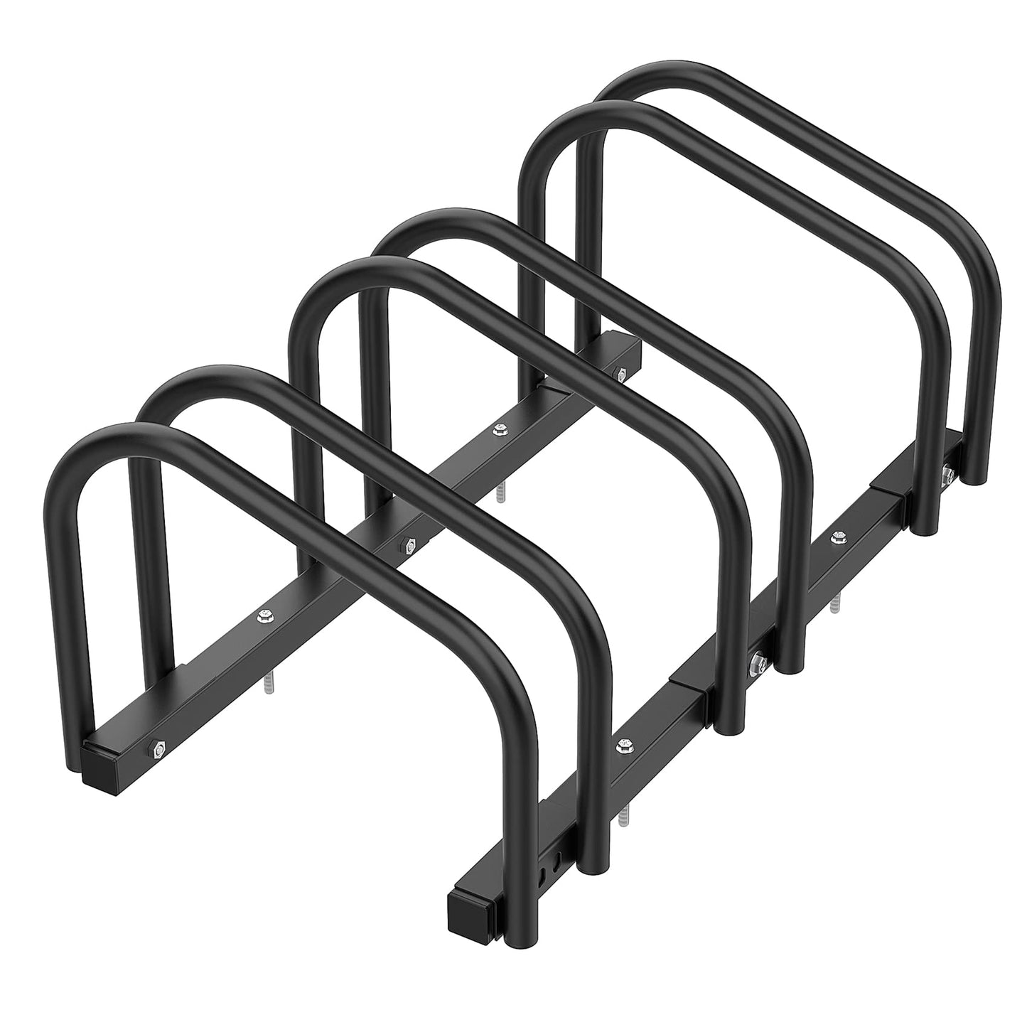 WALMANN 3 Bikes Floor Bike Stand, Bike Parking Rack Garage Bike Storage Stand Indoor/Outdoor 22-28" Wheel Stand, Max. Tire Width 2.1"