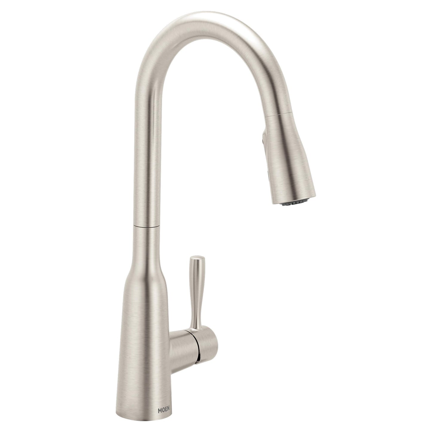 Moen Orivesi Stainless Pulldown Kitchen Faucet with Power Boost, Transitional Kitchen Faucet, One-Handle Single Hole High Arc, Easy Installation, Spot Resist Finish, 87891SRS